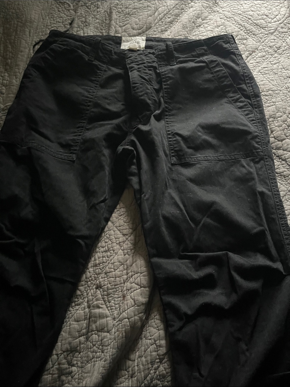 Nili Lotan Black Cargo Utility Pants